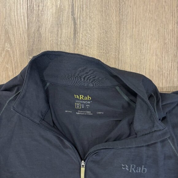 Rab Merino+ 120 Long Sleeve ½ Zip Base Layer, Grey (Men M) - Picture 3 of 5